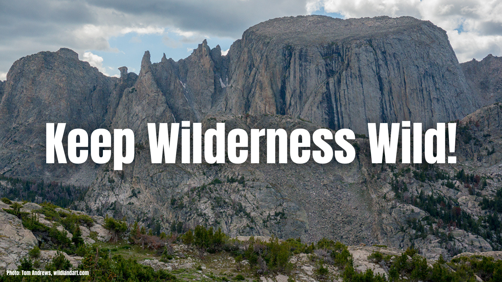 Keep Wilderness Wild Tom Andrews rock meme